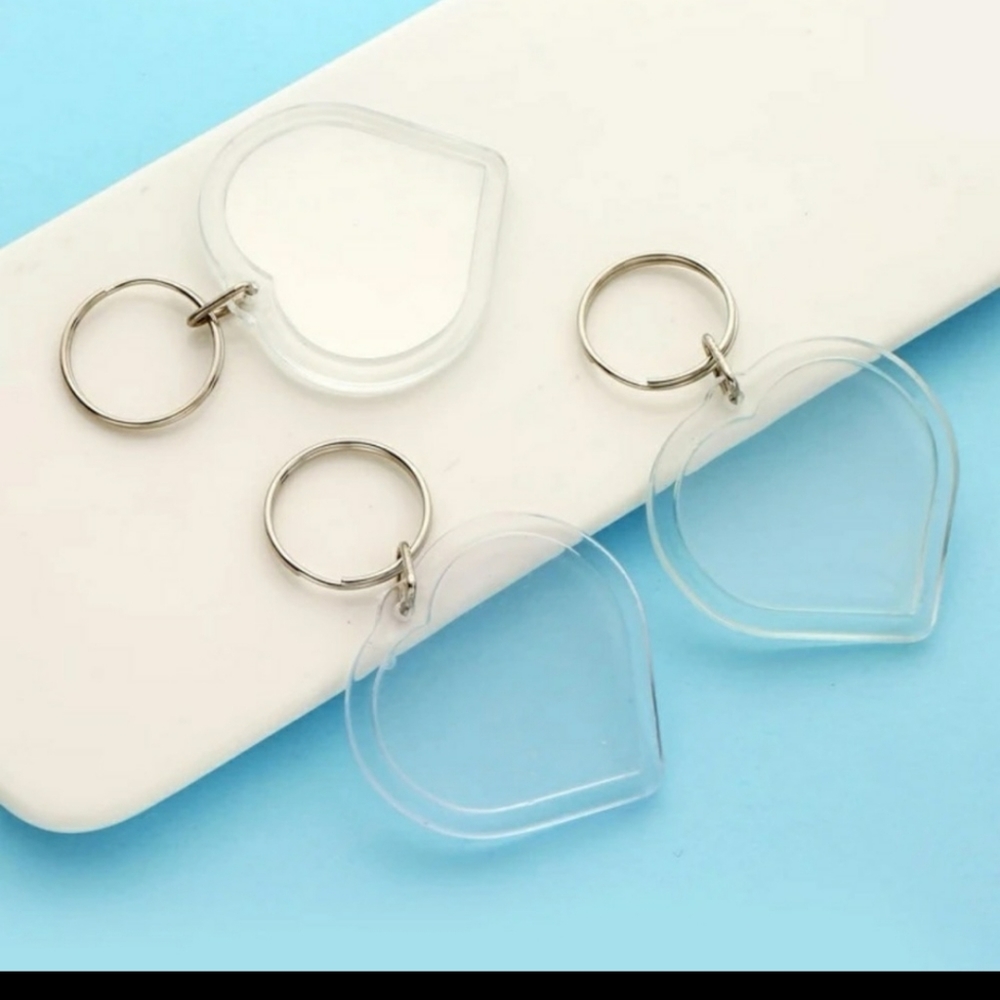 Keychain, Heart Photo Frame - Picture 2 of 4